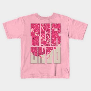 Toronto, Canada City Map Typography - Blossom Kids T-Shirt